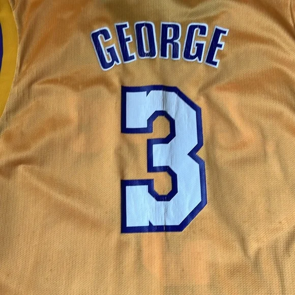 Rare Vintage Reebok NBA Los Angeles LA Lakers Devean George Basketball Jersey XL - Picture 8 of 9